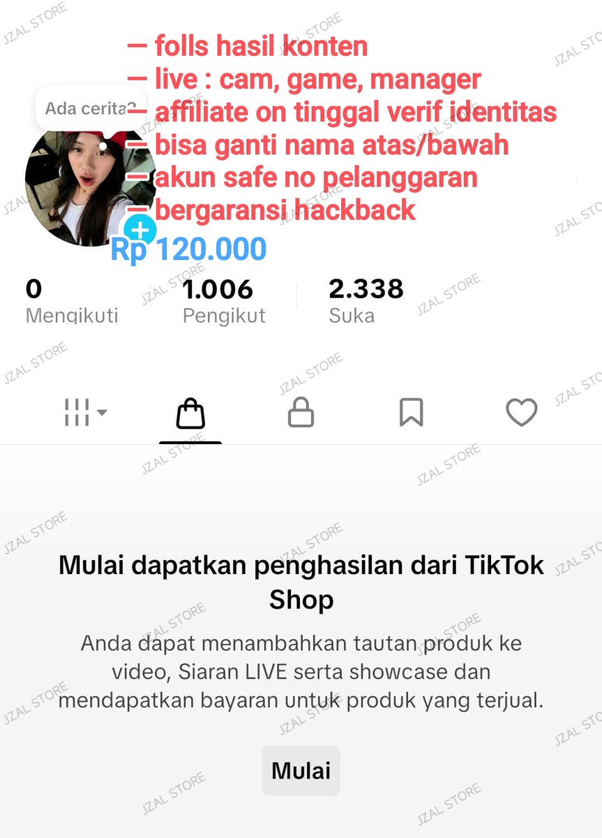 jzal accstore || mt after dm please tweet media