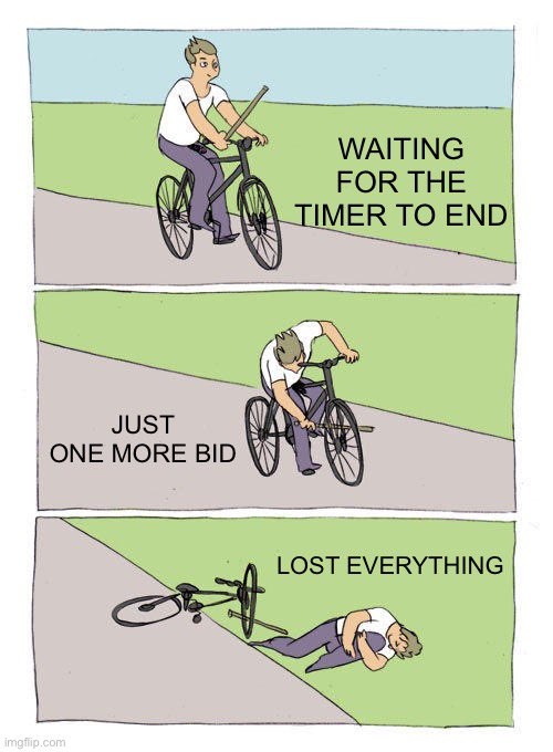 DaveTheCryptoOG's tweet image. “Just one more bid” has ended many careers 💀

@CosmicSignature
#CosmicSignatureMemeTakeover #GameFi #Web3Gaming #Arbitrum