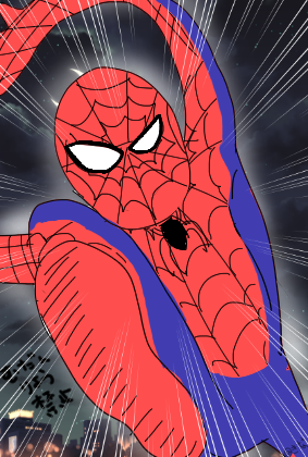 スパイダーマンを描きました #spiderman