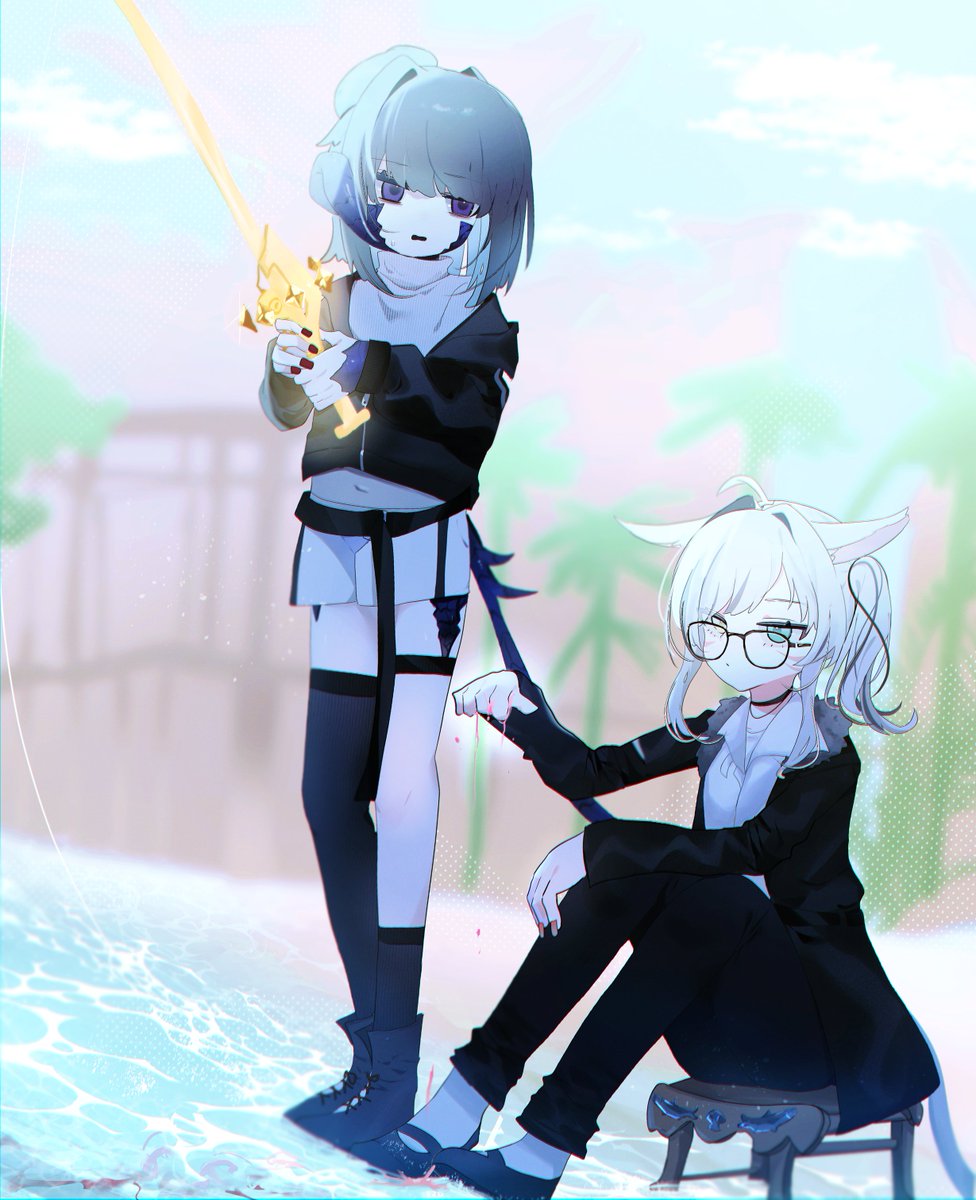 warrior_of_light_(ff14) 「つりつり～」|夢如むきのイラスト