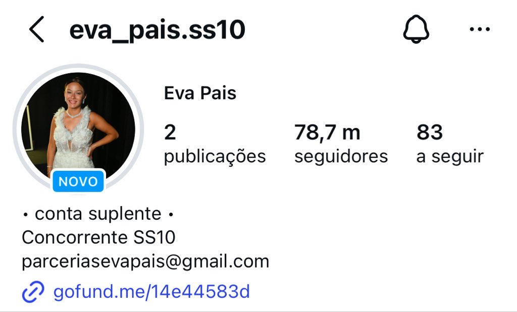 Objetivo principal seguir o Instagram da Eva e fazê-la recuperar os seguidores da conta principal dela que foi desativada 

instagram.com/eva_pais.ss10?…

 #tieva #arielnation