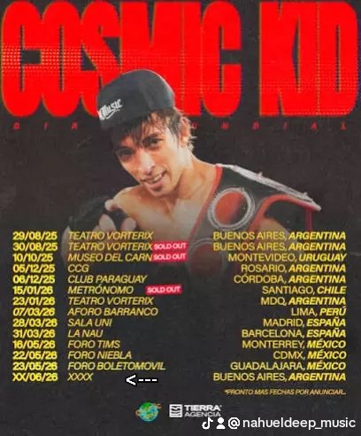 1 mes para Cosmic kid en buenos aires 🥹🪐