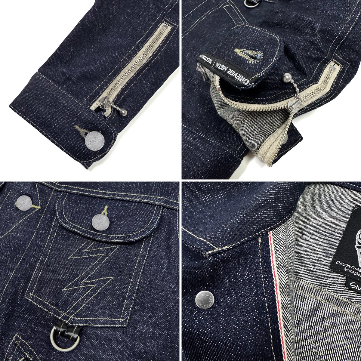 greed_store's tweet image. #creaturefromtheliving 

●「ACE UP YOUR SLEEVE」
Stretch Selvage Denim Jacket!!

●「THUNDER STOMP 4」
Stretch Selvage Denim Pants!!

セットアップ・コーディネートがおすすめ!!

◎着用写真など詳細はコチラ
greedxxx.com/shout/2601/260…

◎ご購入はコチラ
greedxxx.shop-pro.jp