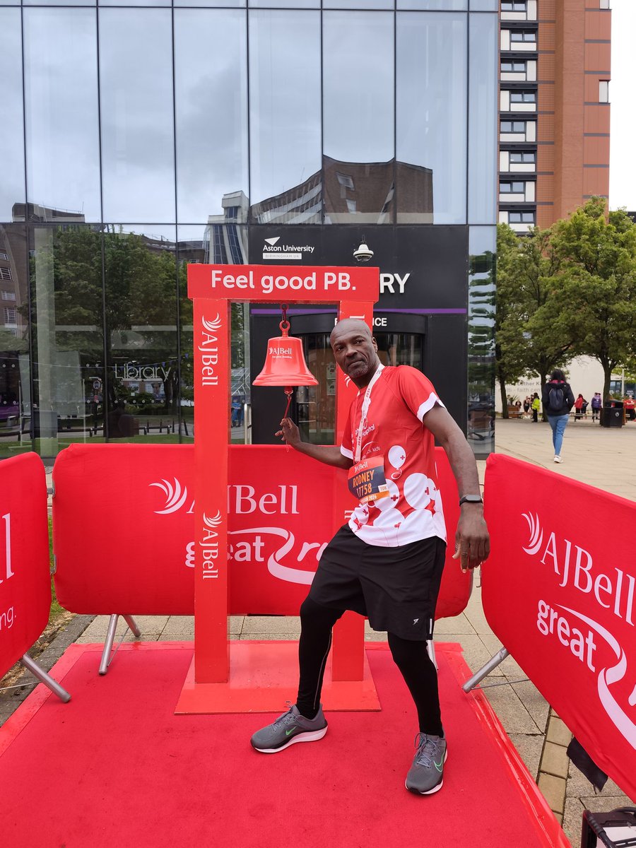 Rodney_S_G's tweet photo. Congratulations Rodney on completing the AJ Bell Great Birmingham Run in a time of 00:49:04 https://t.co/WKcF7hTiBC
