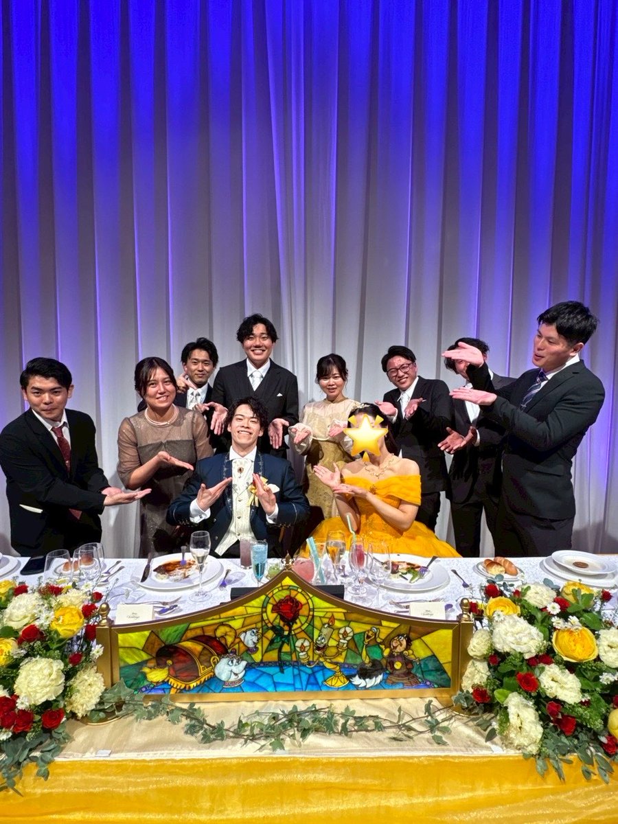 ds_ydibsk7's tweet image. 【HAPPIEST‼︎】
ディズニーアンバサダーホテルで結婚式をさせてもらいました✨
新三郷の歴代メンバー集まってくれて本当に本当に最高の会になりました😭
#happiness
#お色直しはあゆむとタケ
#桜木町のみんなお店をありがとう
#くらちごーしに隠される
@Goshi544649_ 
@Dr06948259