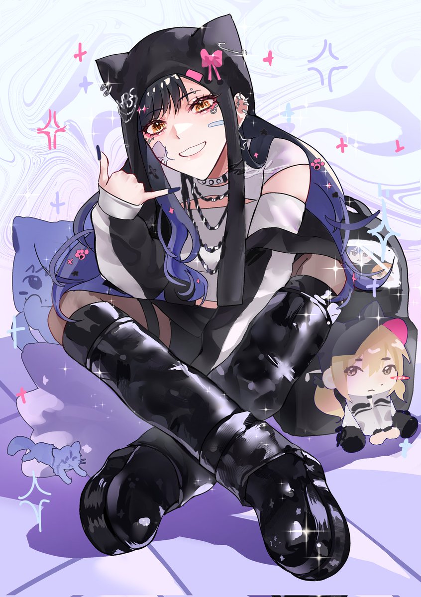 💜🖤😼 #白石杏#prsk_FA