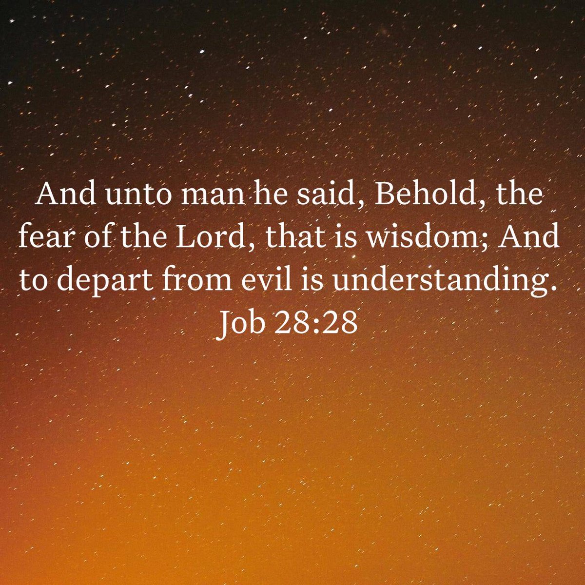 DannyJHoward's tweet image. Job 28:28
And unto man he said, Behold, the fear of the Lord, that is wisdom; And to depart from evil is understanding.
#bible #bibleverse #verseoftheday