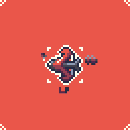 Lop_184's tweet image. 弓🏹　64×64 8colors 13m
#pixelart #pixquare