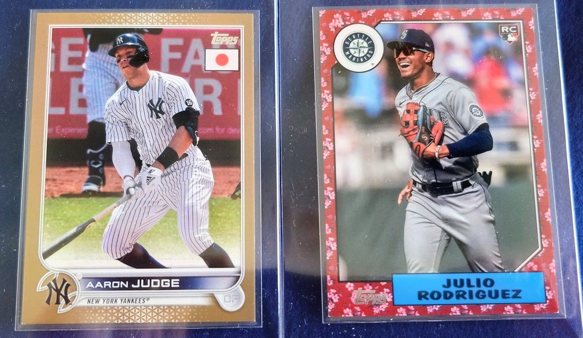 fkatCXwVLM93580's tweet image. Two cards. One moment.

Judge hitting.
Rodríguez catches it.

2026 World Baseball Classic semifinal.

Pulled in Japan.

Not a coincidence.
#MLB #BaseballCards