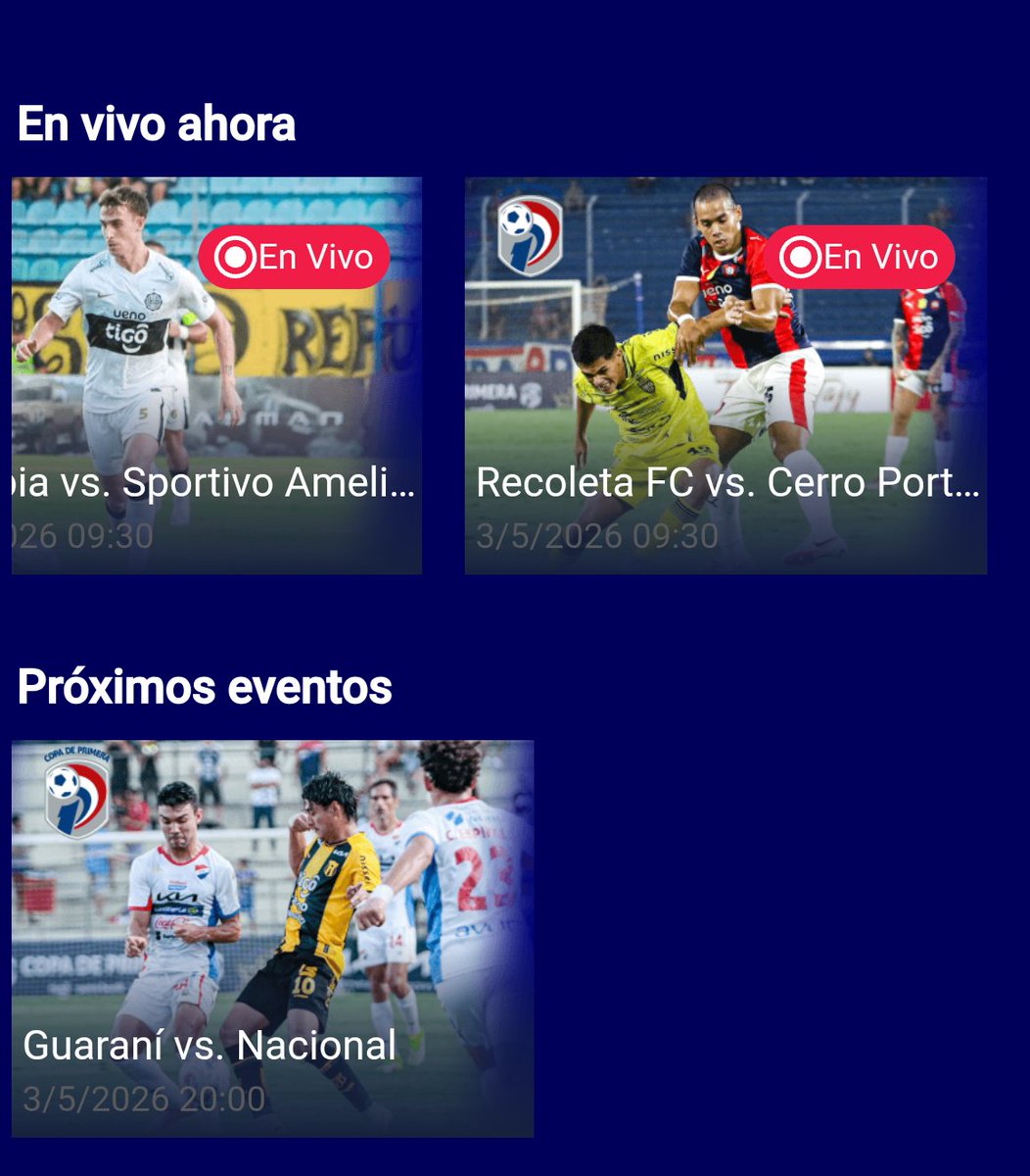 ElDanzarin's tweet photo. ¿Tanto les cuesta transmitir todos los partidos por la app?? @TigoSportsPY https://t.co/Ri8kyvLGhG