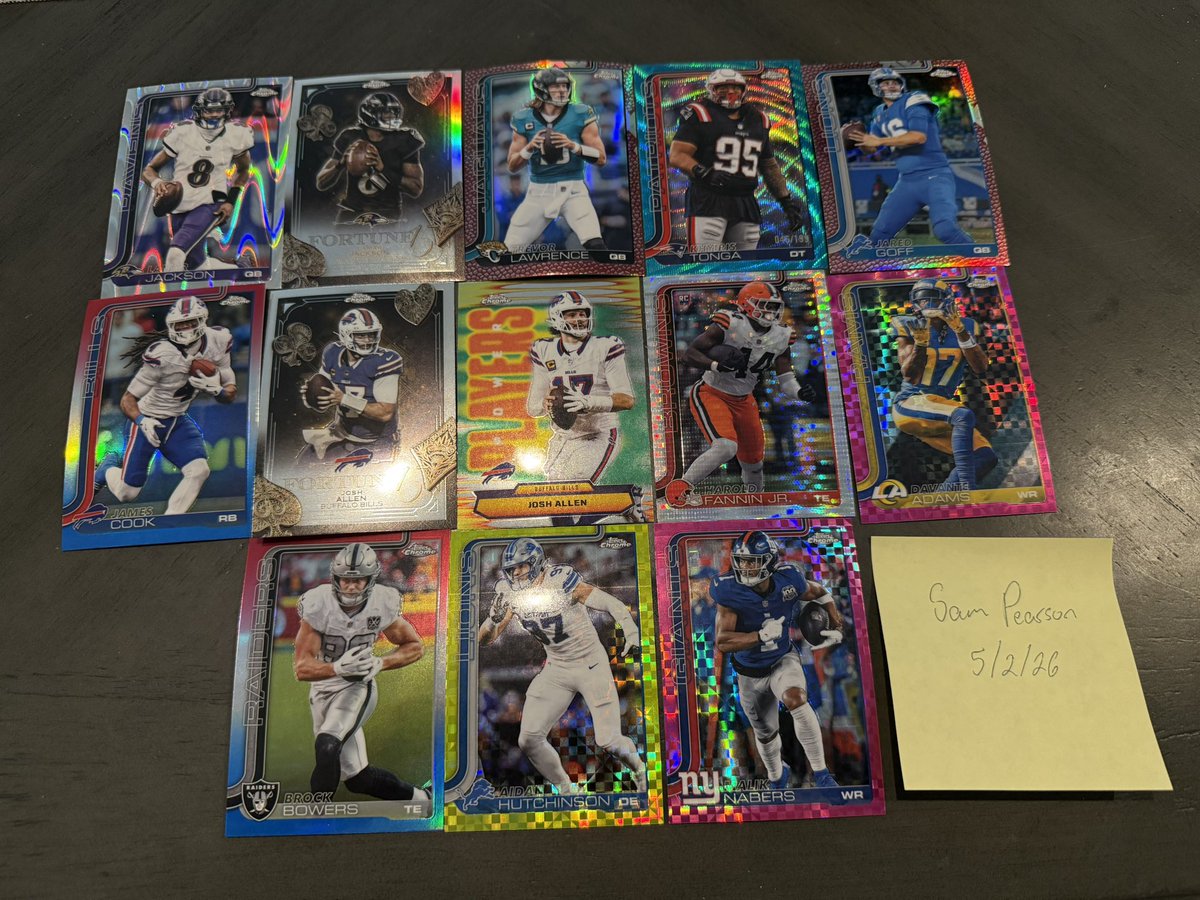 sam_pearson214's tweet photo. @TheShop_CC Dak $35
Judkins $50
Dart $10

Second pic $4 each
Third pic $3 each
Fourth pic $2 each

BWE $2
BMWT $7

DM if interested https://t.co/njTmyn9L0E