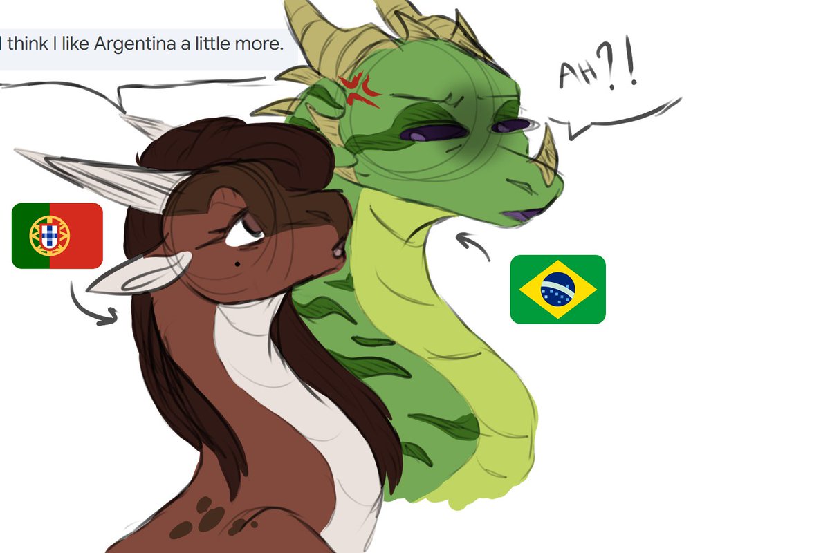 houndofiberia19's tweet image. Can I like both? :') I admit I have a soft spot for the Spanish language. 🇦🇷 

#dragon #promisedland #argentina #brasil