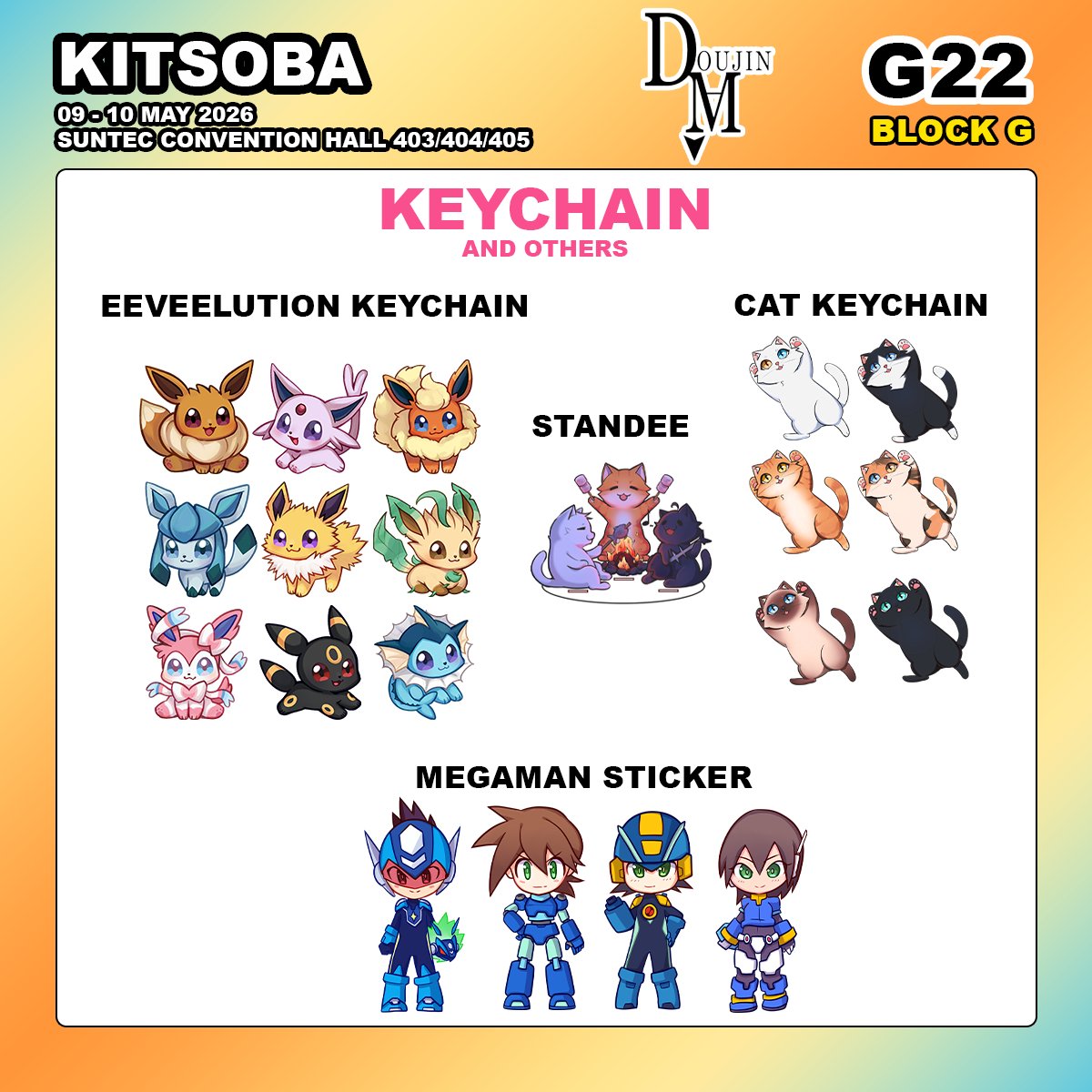 kitsoba's tweet photo. Kitsoba will be at Doujima this upcoming weekend, 09-10 May at Suntec Convention Hall 403-405! Do visit our booth @ G22! Here is our catalogue and we also have some hoyoverse totebag for clearance. Most prints available as photocard.
#doujima2026 #doujimasg #doujimacatalogue
2/2 https://t.co/O64zEHi268