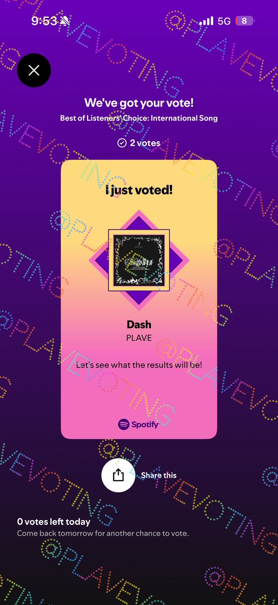 PLAVE Voting Log tweet media