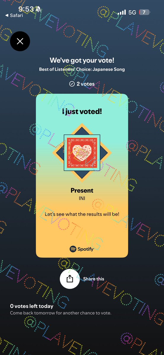 PLAVE Voting Log tweet media