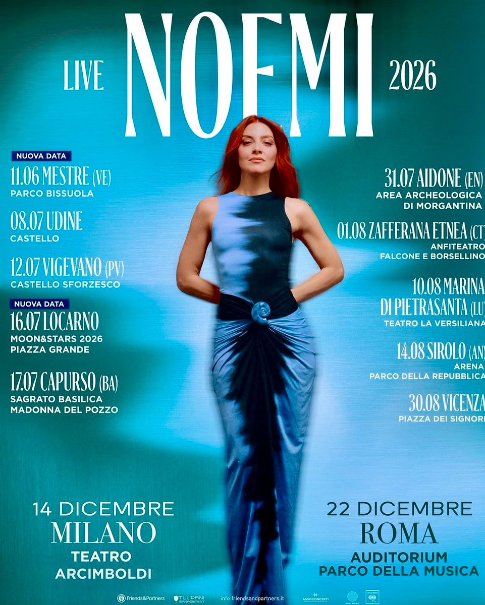 Noemi nuova data a Giugno! #Noemi #Noemiofficial <a href="/Arca_di_Noemi/">Noemi Official Fan Club</a>