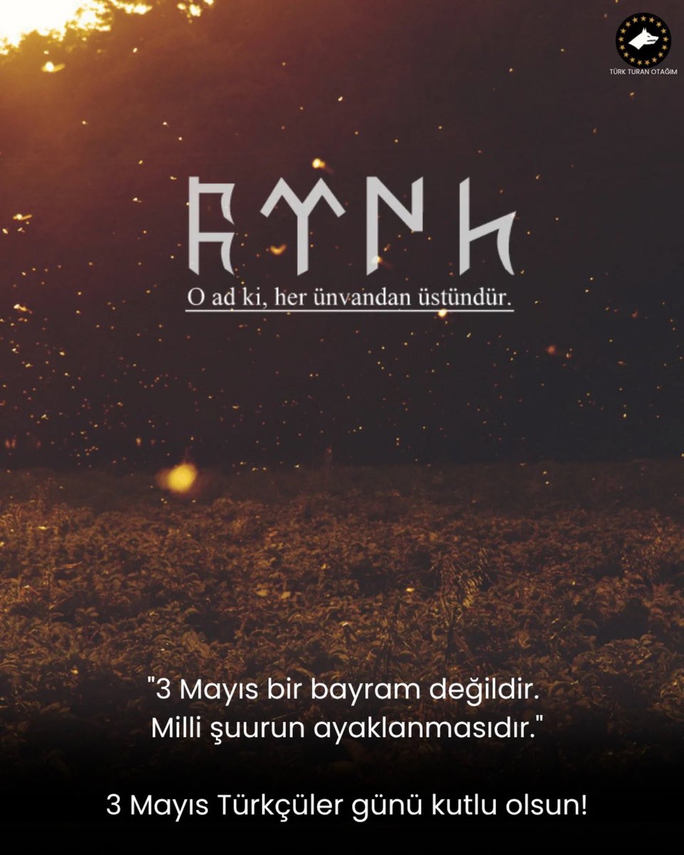mcdl_turk's tweet photo. #3MayısTürkçülerGünü https://t.co/r3icuIKkid