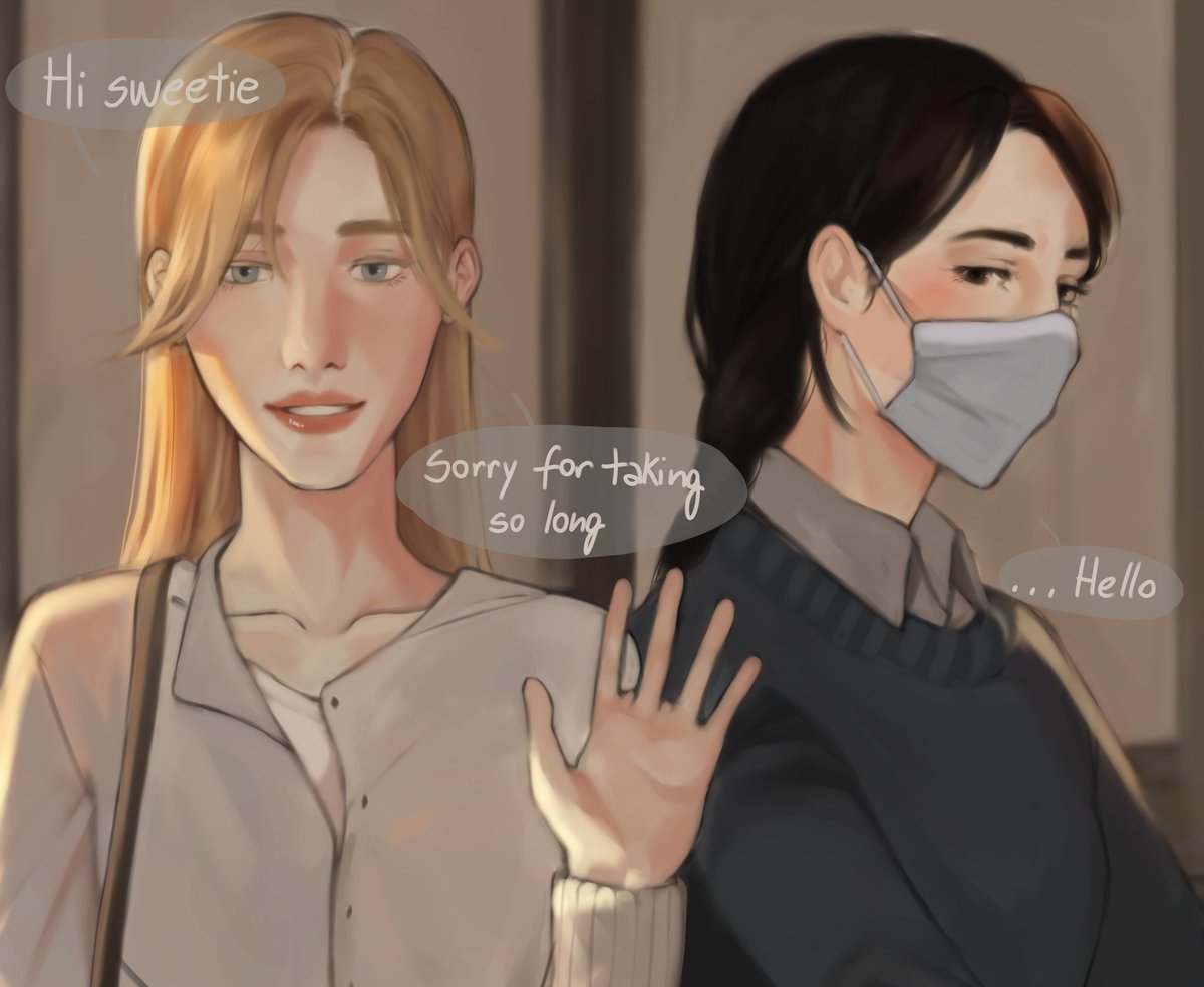 dysthymika's tweet image. she believes some risks are... worth taking ✨

#gl #wlw #oc