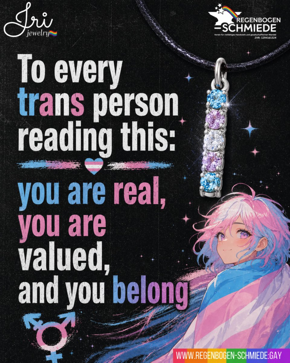 RegenbogenSchmi's tweet photo. To every #TransPerson reading this: you are real, you are valued, and you belong. #YouBelong #TransJoy #TransLivesMatter #LGBTQSupport https://t.co/4x5KR7LGGw