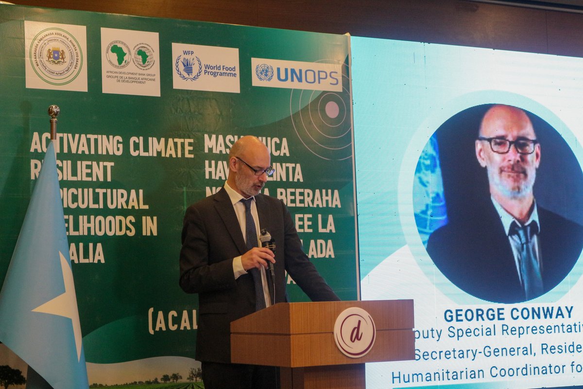 WFPSomalia's tweet image. Under the leadership of @MoLFR_SO, and in partnership with @UNOPS_Somalia, we launched the Activating Climate‑Resilient Agricultural Livelihoods in Somalia (ACALS) project today in Mogadishu, funded by @AfDB_Group.