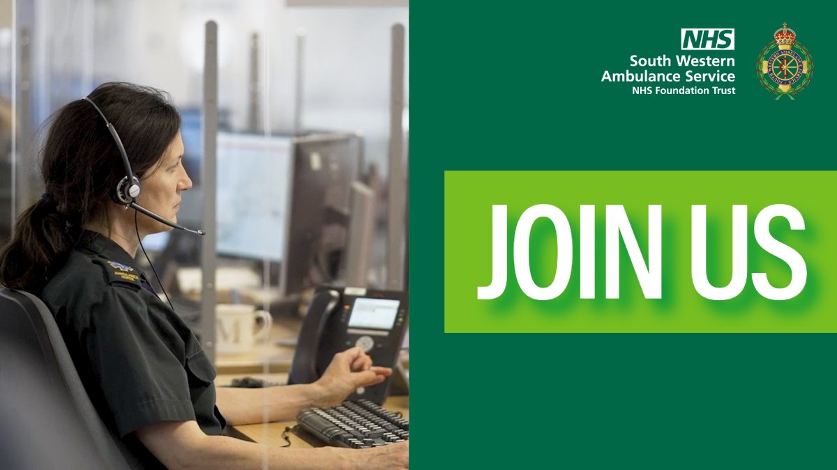 swasFT's tweet image. Ambulance Service, is the patient breathing? 🚑

We are currently recruiting for  999 Call Handlers (Emergency Medical Dispatchers) in #Exeter &amp;amp; #Bristol.

To find out more and to apply, please click the link below 🔽

swasft-joinus.co.uk/vacancies

Join us and make a difference!