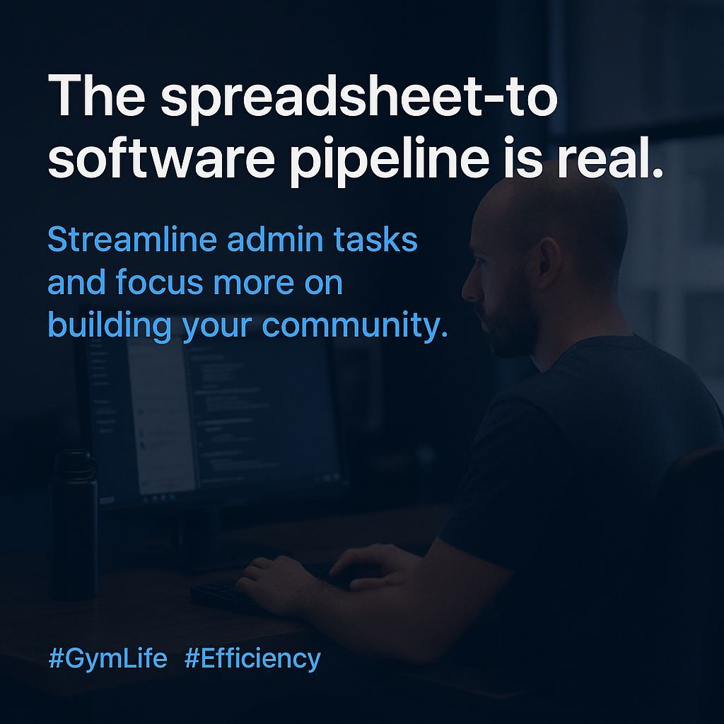 KlemJonathon's tweet image. The spreadsheet-to-software pipeline is real.
Streamline admin tasks and focus more on building your community.
#GymLife #Efficiency
