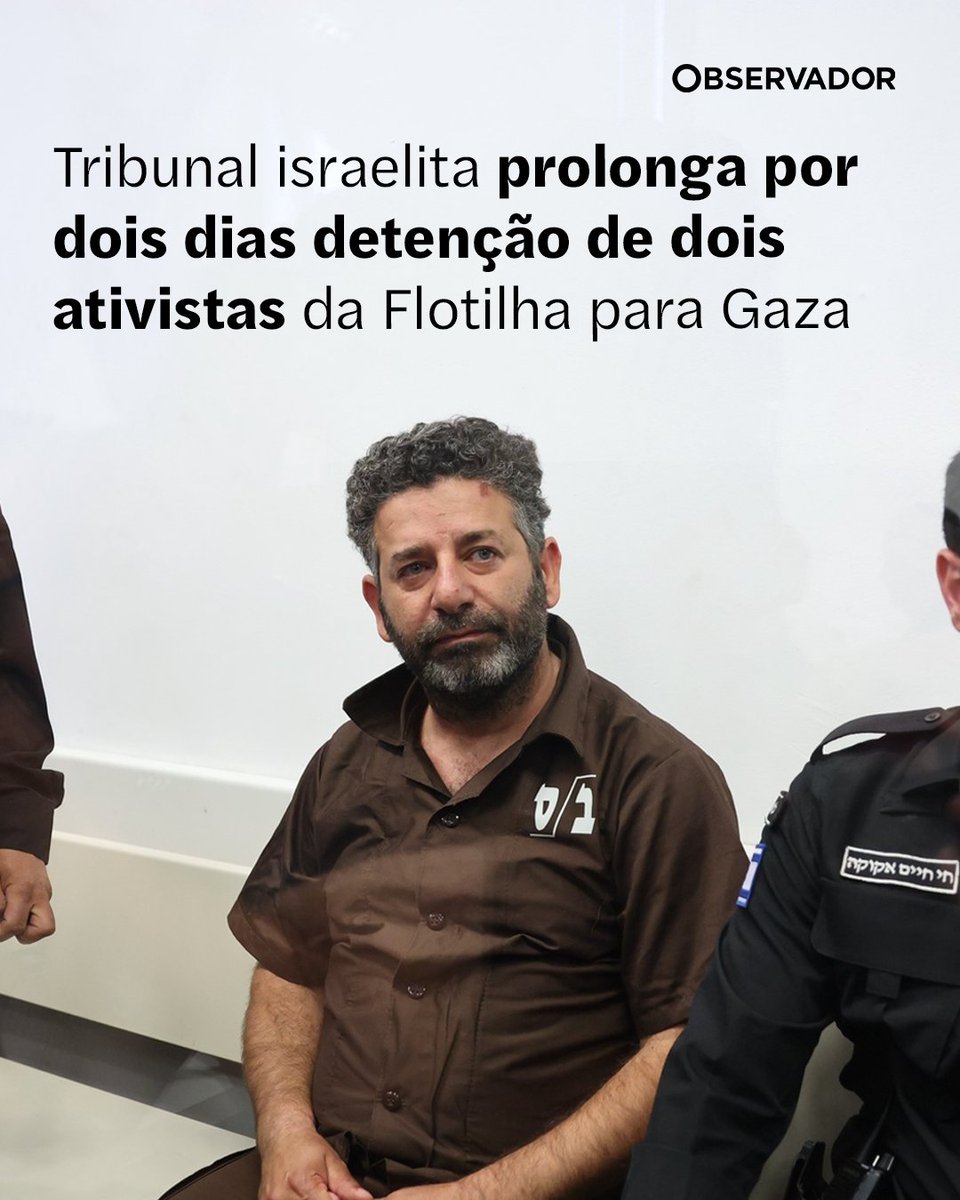 observadorpt's tweet image. Saif Abu Keshek e Thiago Ávila, últimos dos 175 detidos ao largo de Creta, continuam em Israel. Madrid já exigiu a "libertação imediata" do cidadão espanhol.

Saiba mais no link nos comentários.

(📸 EPA)

#MédioOriente #Israel #FaixadeGaza
