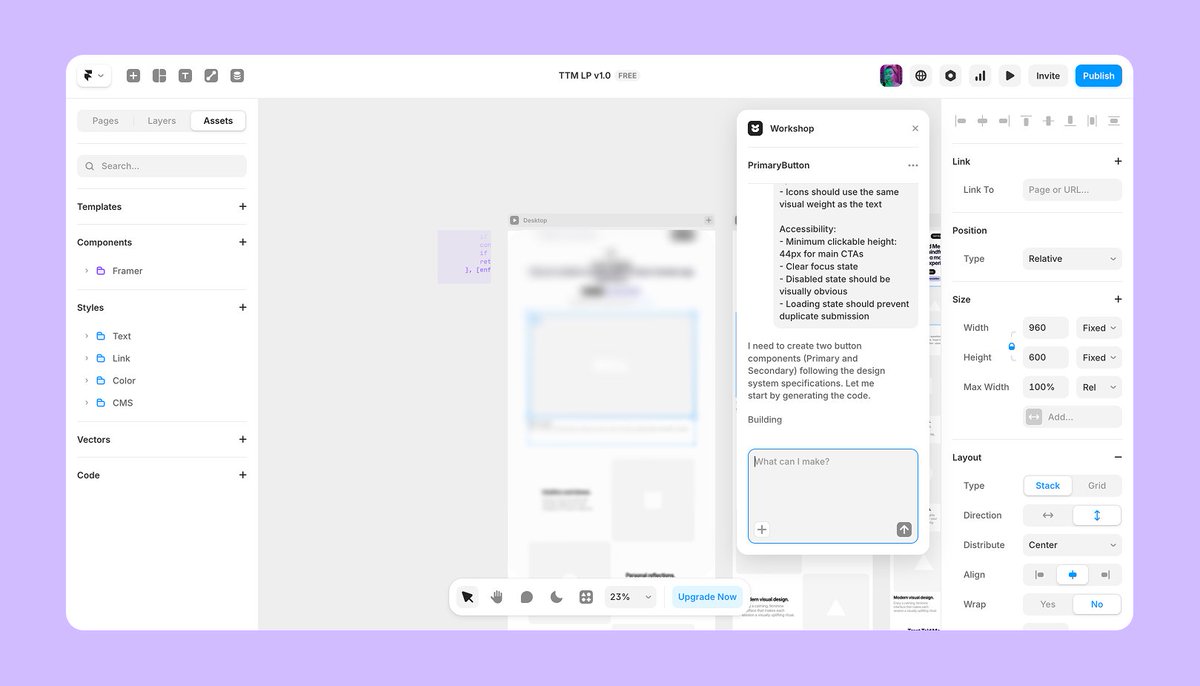 Built my startup landing page myself in 4  for $0 with <a href="/framer/">Framer</a> #AI 👌

A couple of years ago, I’d pay $500–$1,000 and wait up to 3 weeks for the same thing.

AI doesn’t replace taste, strategy, or marketing.
But it makes speed cheaper.

WDYT?

#BuildInPublic #SoloFounder #Framer