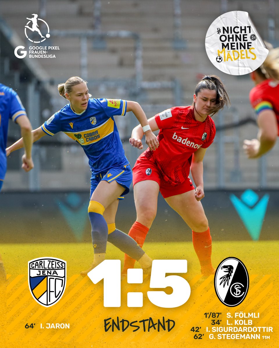 FCCFrauen's tweet image. 𝐄𝐍𝐃𝐒𝐓𝐀𝐍𝐃

Abpfiff. Wir unterliegen dem SC Freiburg mit 1:5

#FCC #MehrAlsFussball #fccfrauen #nichtohnemeinemädels #FCCSCF