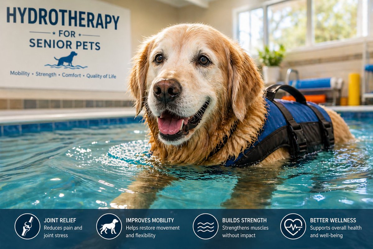 AboundPet's tweet photo. Is your dog slowing down? 🐕

Hydrotherapy for Aging Pets can reduce joint pain, improve mobility &amp; boost quality of life.
Low impact. High results.

Link in replies 👇

#DogHealth #SeniorDogCare #PetWellness #AgingPets https://t.co/lfKWi9TOgi