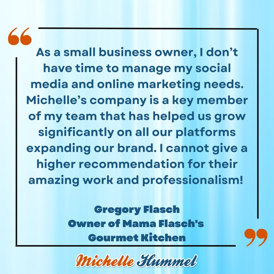 Michelle_Hummel's tweet image. Small business owners have enough hats to wear. Let my team take care of your digital marketing needs so that you can focus on your passion! Schedule a free consultation today. bit.ly/3gvaqoT #smallbusiness #smb #biztips #settingforsuccess