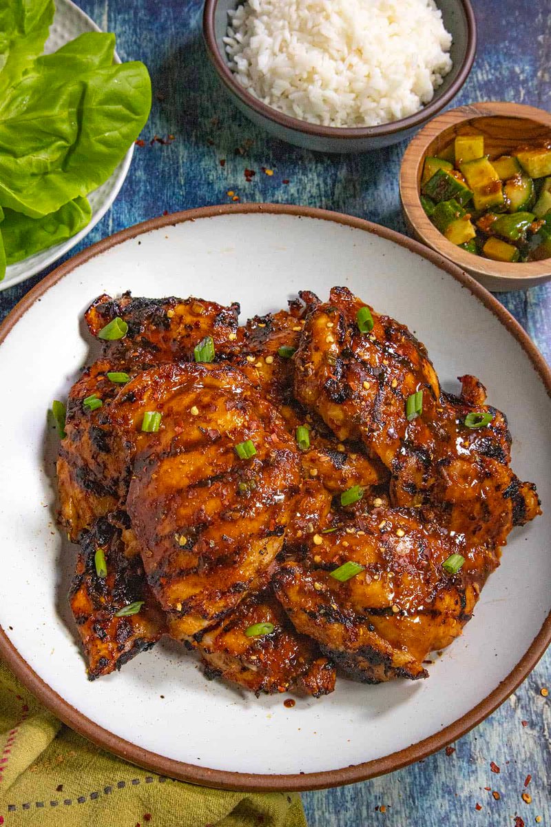 jalapenomadness's tweet image. Sweet, savory, and spicy Chicken Bulgogi (dak bulgogi) with gochujang, garlic, ginger, sesame, and a quick high-heat sear for perfectly caramelized Korean BBQ edges. Ready in minutes.

RECIPE: chilipeppermadness.com/recipes/chicke…

#Recipes #Recipe #RecipeOfTheDay #Foodie #FoodPorn