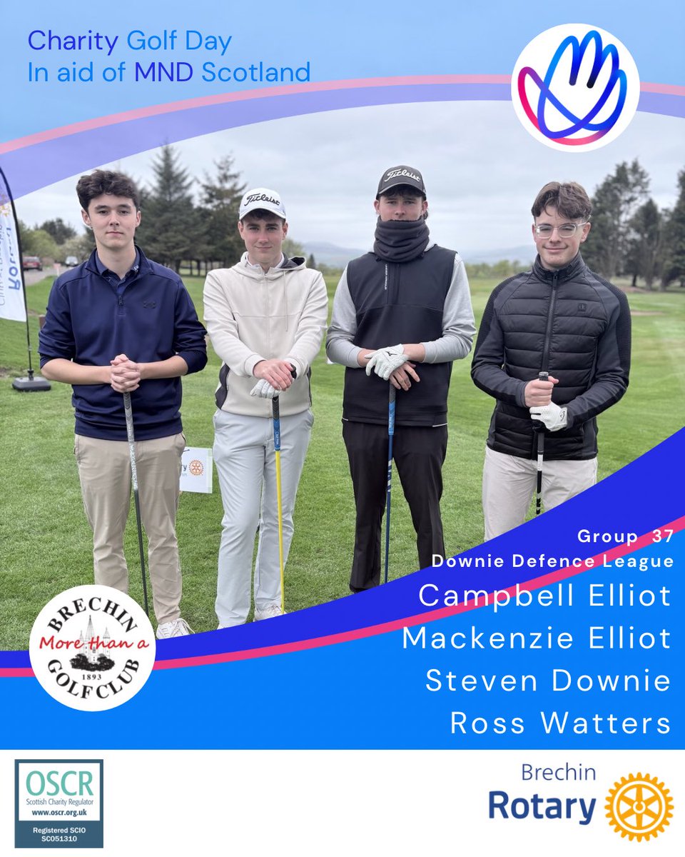 Brechin_Rotary's tweet photo. Group 37 ⛳ Downie Defence League

Campbell Elliot, Mackenzie Elliot, Steven Downie &amp; Ross Watters

Will you back them?

👉 https://t.co/DoqdGRQfhS https://t.co/Az8mjs4UIr