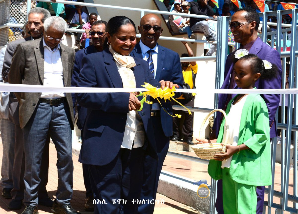 shabait's tweet image. Sports competitions in Central Region

Sports competitions for schools in the Central Region, which had been underway for eight months, enthusiastically concluded on 2 May at a ceremony organized at Asmara Stadium.

At the ceremony, which was officially opened by Dr. Halima