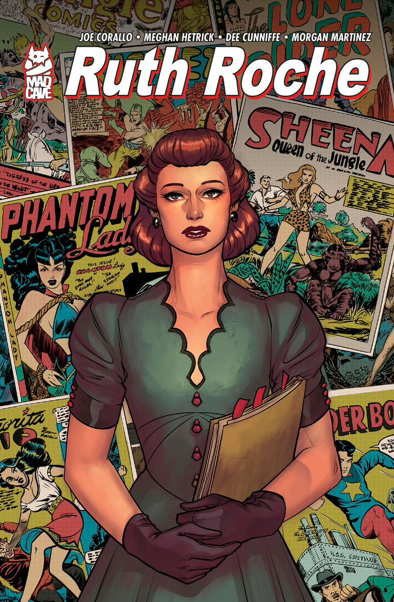 BostonComics's tweet image. Boston #Comics Roundtable pointer of the day: Upcoming graphic biography of Ruth Roche, who ran the Roche-Iger Studio from 1945 to 1961, scripting and/or editing Phantom Lady; Senorita Rio; Sheena, Queen of the Jungle; and the Classics Illustrated line – comicsbeat.com/exclusive-ruth…
