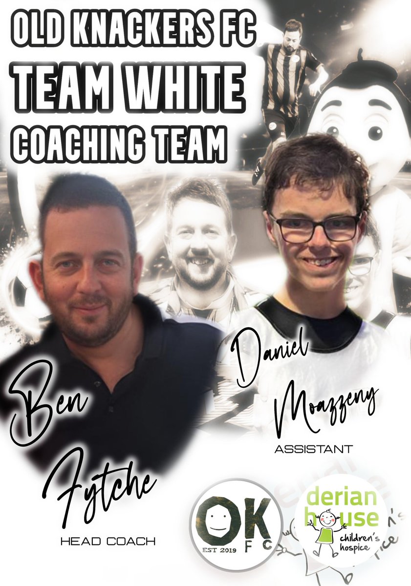 FcKnackers's tweet photo. OLD KNACKERS FC vs FC OLD KNACKERS, The SFC Stadium at Bamber Bridge FC PR56UU
9th May 1pm kick off - FREE ENTRY
For Daniel's 17th Birthday fundraiser for @DerianHouse 

Our coaches are
Whites - Ben Fytche &amp; Daniel Moazzeny 

Kits - Lee Mangan &amp; Ian Kay
#UpTheKnackers https://t.co/2XRMqoX82P