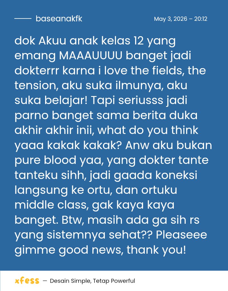 Base Anak FK | Cek Pinned buat kirim Menfess! 📍 tweet media