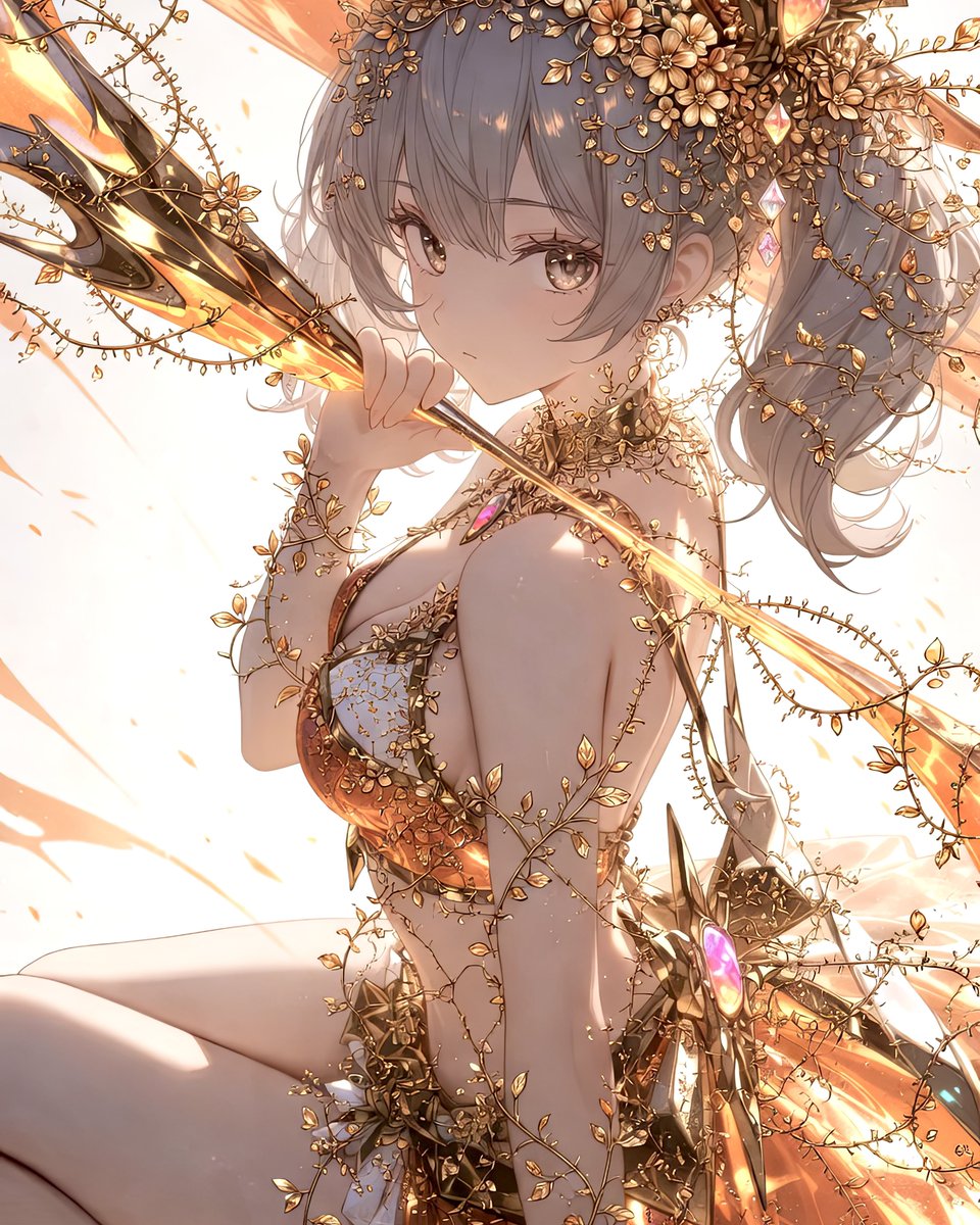 sktGT1016's tweet image. 今日も1日お疲れ様でした、明日は可燃ゴミの日なので忘れないようにしようと思います♪

布面積の少なさをお花でカバーしてる妹さん
「着痩せするタイプなのよ🧡」

※画像をタップ、長押しで4Kでどうぞ

SFW illustration. No nudity, no suggestive intent.
#AIart #AIイラスト