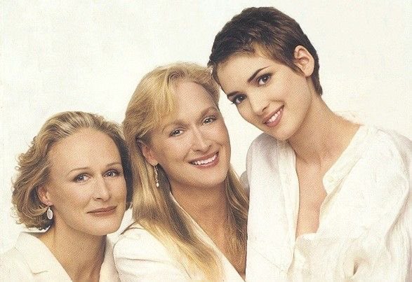 BESTOFWlNONA's tweet photo. Winona Ryder, Glenn Close and Meryl Streep photographed for New Woman magazine in 1994. https://t.co/tbCyTbPQRJ