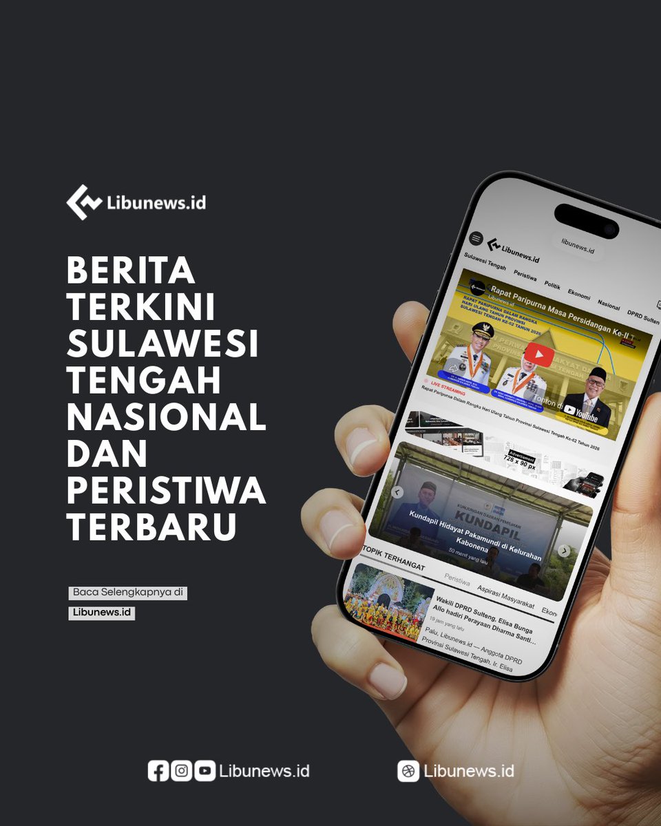 Libunews's tweet image. Henri kusuma Muhidin Menghadiri Pelantikan Pengurus POBSI Sulteng Periode 2025–2029.

Baca selengkapnya di libunews.id

#dprd #dprdsulteng #sulawesitengah #palu