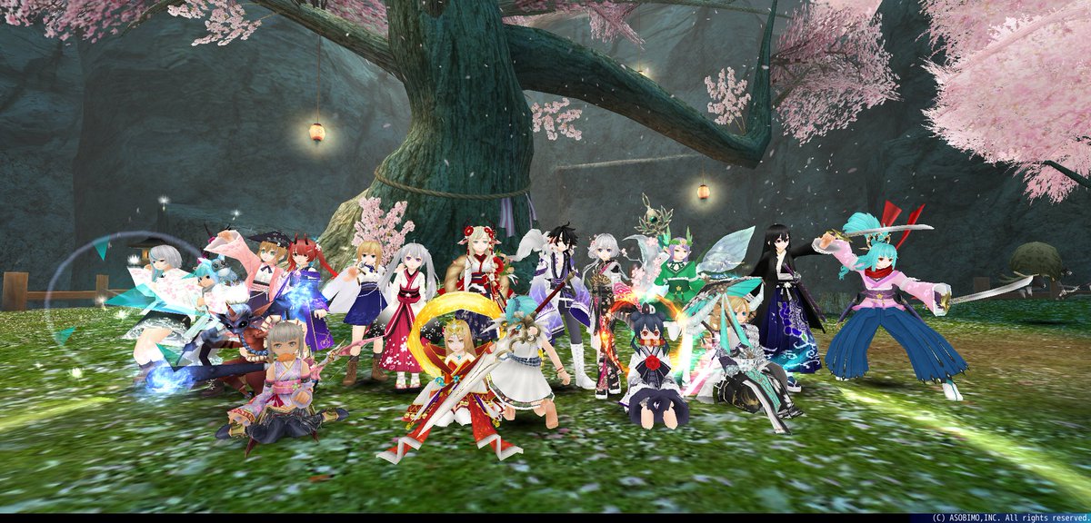 Hanabi447's tweet photo. #bemmoshow #toram hanami picnic :) https://t.co/82CbTvpi0S