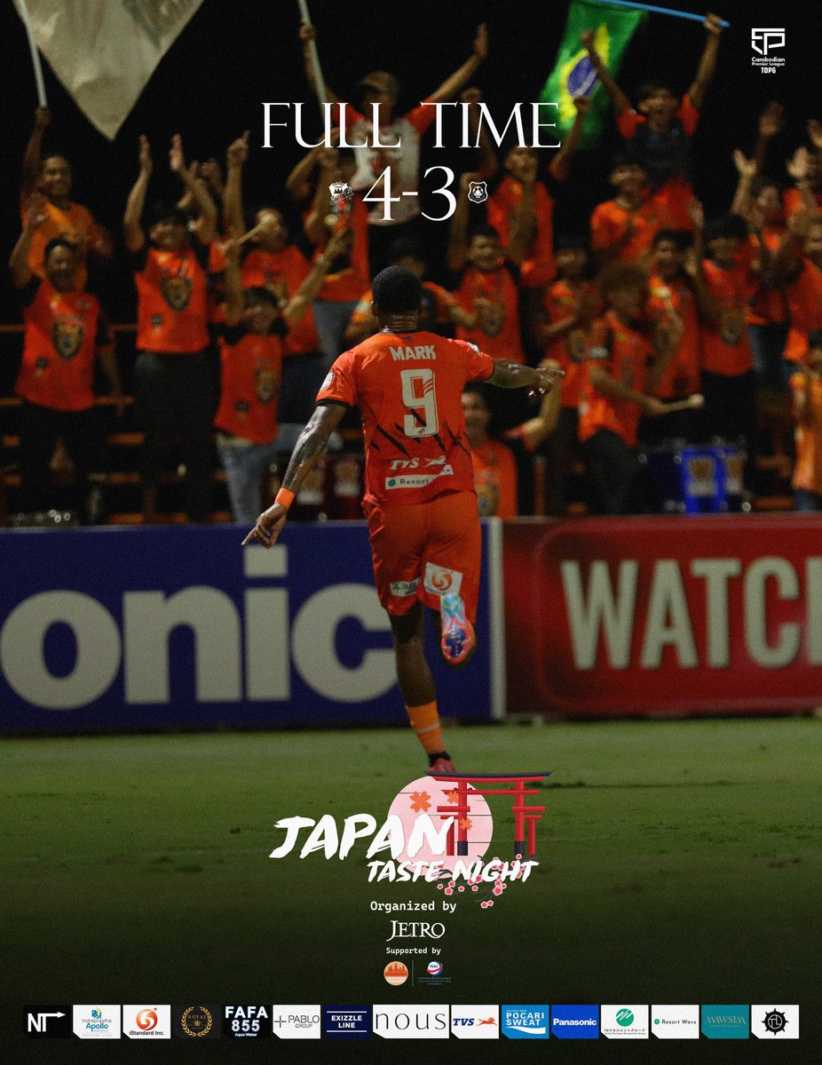 Angkor_Tiger_FC's tweet photo. 🟠 | 𝐅𝐮𝐥𝐥 𝐓𝐢𝐦𝐞
AKT 4️⃣- 3️⃣ PKR

#VamosTiger https://t.co/UDflFjWUqU