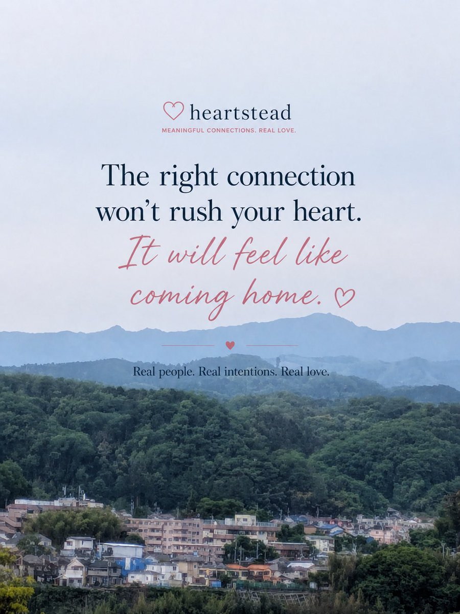 JoinHeartstead's tweet photo. 焦らなくていい出会いが、心を満たしてくれる。  
それはきっと、帰ってきたくなるようなつながり。🤍

🏞️ @SK71678227 

#Heartstead #真剣な出会い #婚活 #恋活 #マッチングアプリ #大人の恋愛 #意味のあるつながり #プライバシー重視 https://t.co/F5v0tp3lPX