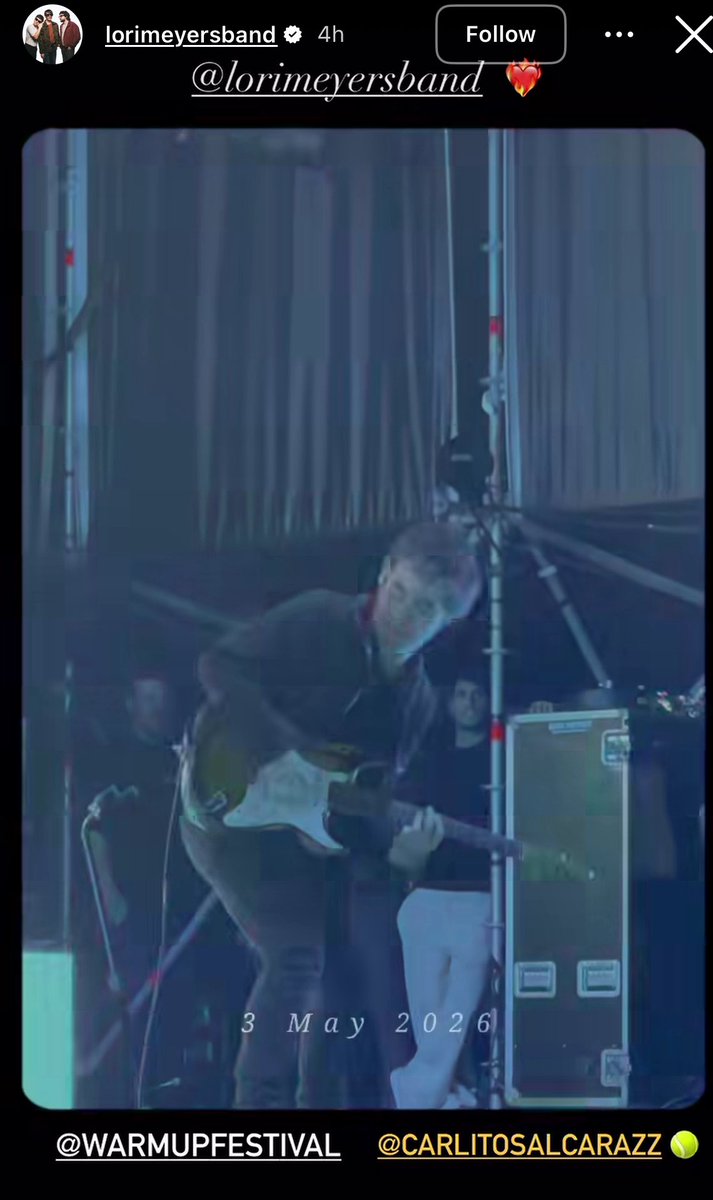 diyanamatir's tweet photo. Carlos spotted side stage, so good to see him just enjoying the music. Recovery is also about moments like these, healing, recharging, and simply enjoying life off the court. 🎶💛 https://t.co/Qpu30HpYoL
