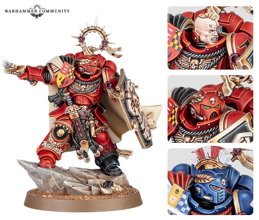 SpartanB3126's tweet image. Little shame the new Captain don't have the skeleton on shield like Indomitus ver. But overall really cool model with new pose and helmet options 👍

#WarhammerCommunity #warhammer40k #warhammer