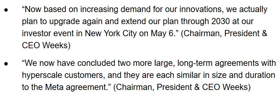 PurpleDrink_LLC's tweet image. Feels like this is flying under the radar for $GLW into IR day on Weds