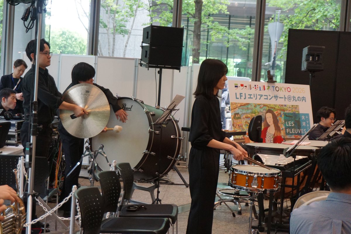 Orch_canvas's tweet photo. ラ・フォル・ジュルネTOKYO 2026
エリアコンサート@丸の内に出演しました！
#大河内雅彦先生 の指揮の元、グリーグ、ベートーヴェン、そして #梅村知世 先生とのシューマン/ピアノ協奏曲を、丸ビルのたくさんのお客様に聴いていただきました♪

次回公演は9/12(土)！
#lfj2026 #ラフォルジュルネ #lfj https://t.co/iAb37LT5Ie