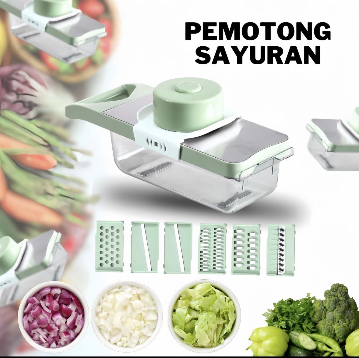 gabrielwahyu's tweet image. BOSAN NANGIS PAS POTONG BAWANG?

Ini dia alat pemotong sayuran serbaguna ini bakalan jadi asisten dapur terbaikmu. Hemat waktu, hemat tenaga! 💯

(⬇️ LANJUTAN DI BAWAH ⬇️)

#alatdapur #cookinghacks #masakgampang #alatmasakpraktis