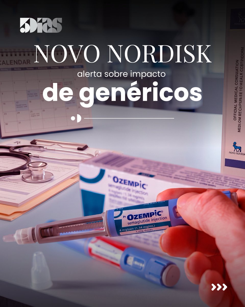 5DiasPy's tweet image. ¿El fin de una era para Novo Nordisk? 🧬

El vencimiento de la semaglutida abre la puerta a genéricos más baratos… pero también a dudas sobre su seguridad.

🔗 Leé más:
 5dias.com.py/article/novo-n…

#Farmaceutica #Ozempic #NovoNordisk #5Día