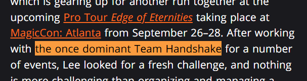 Team Handshake Moxfield tweet media